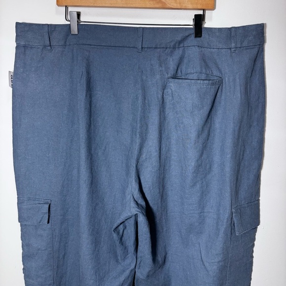 Old Navy High-Waisted Linen-Blend Cargo Straight Leg Pants Size 2X NWT Brand New - Picture 6 of 13